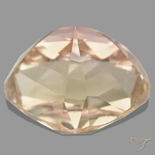 Spodumene naturale arancione da 55,30 ct, taglio a pera, VS