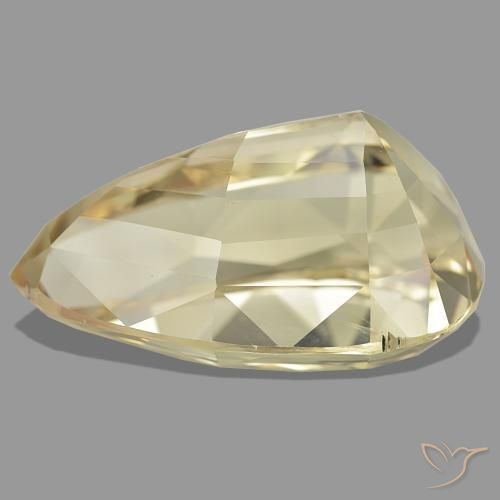 Spodumene naturale arancione da 61,88 ct, taglio a pera, VS
