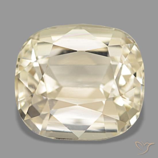 Spodumene naturale dorato da 5,05 ct, taglio a cuscino, VVS-VS