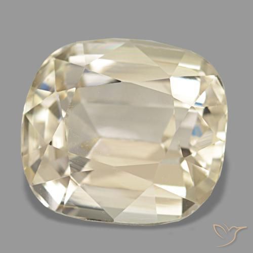 Spodumene naturale dorato da 5,05 ct, taglio a cuscino, VVS-VS