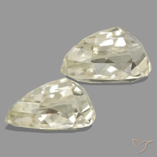 Spodumene naturale giallo da 30,94 ct, taglio a pera, VVS-VS