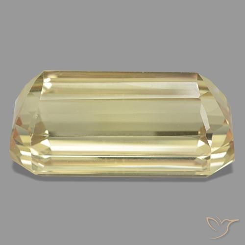 Spodumene naturale arancione da 122,78 ct, taglio smeraldo, VVS