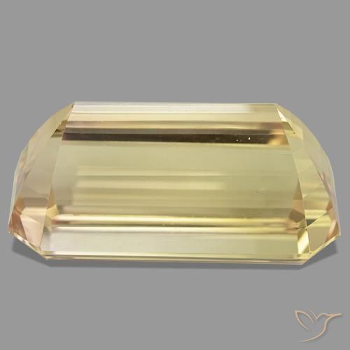 Spodumene naturale arancione da 244,05 ct, taglio smeraldo, VVS