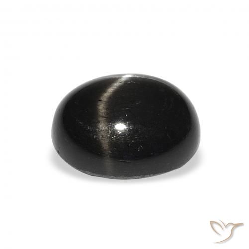 Stella Diopside Nero naturale da 5.02 ct, Ovale, Opaco
