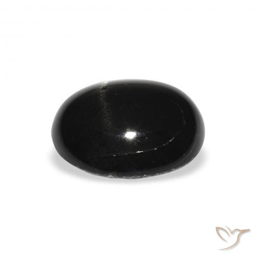 Stella Diopside Nero naturale da 3.60 ct, Ovale, Opaco
