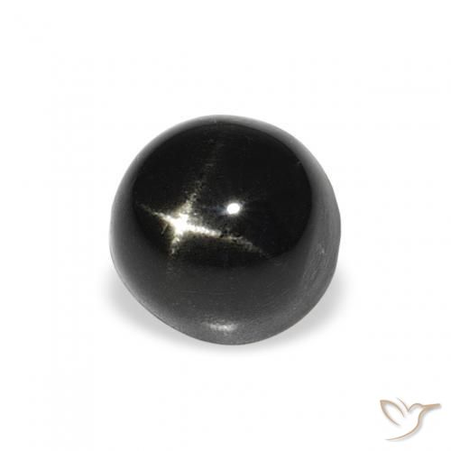 Stella Diopside Nero naturale da 2.19 ct, Rotondo, Opaco