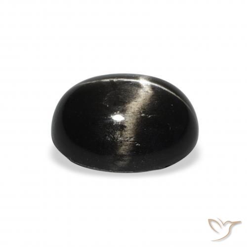 Stella Diopside Nero naturale da 4.73 ct, Ovale, Opaco