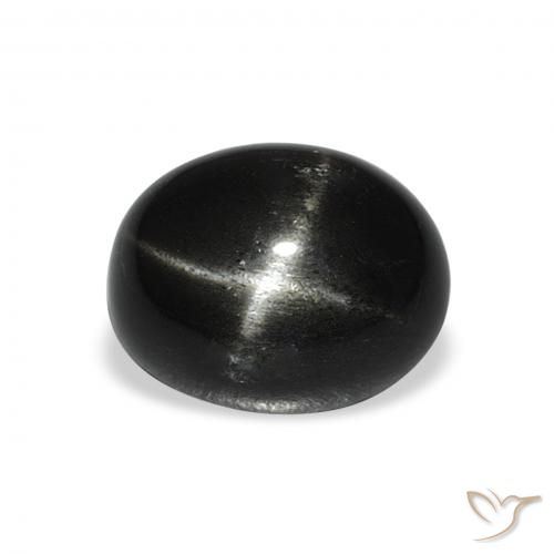 4.68ct Naturale Nero Stella Diopside, Ovale, Opaco