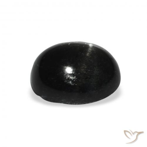 Stella Diopside Nero naturale da 4.68 ct, Ovale, Opaco