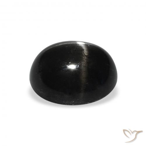 Stella Diopside Nero naturale da 4.97 ct, Ovale, Opaco