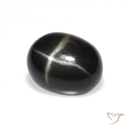 Stella Diopside Nero naturale da 4.31 ct, Ovale, Opaco