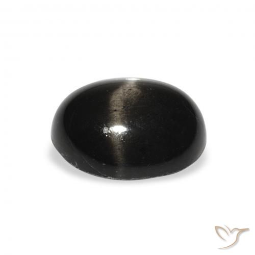 Stella Diopside Nero naturale da 4.31 ct, Ovale, Opaco