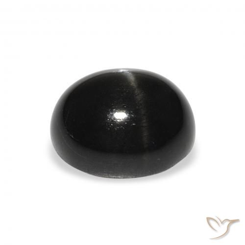 Stella Diopside Nero naturale da 5.42 ct, Ovale, Opaco
