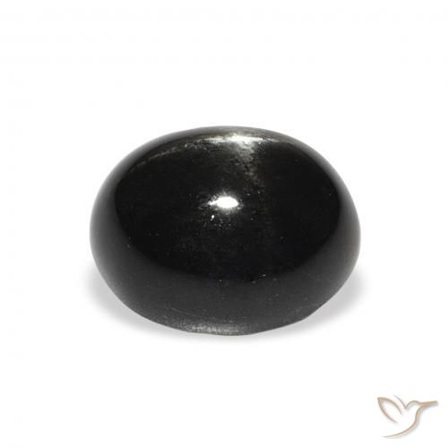 Stella Diopside Nero naturale da 5.78 ct, Ovale, Opaco