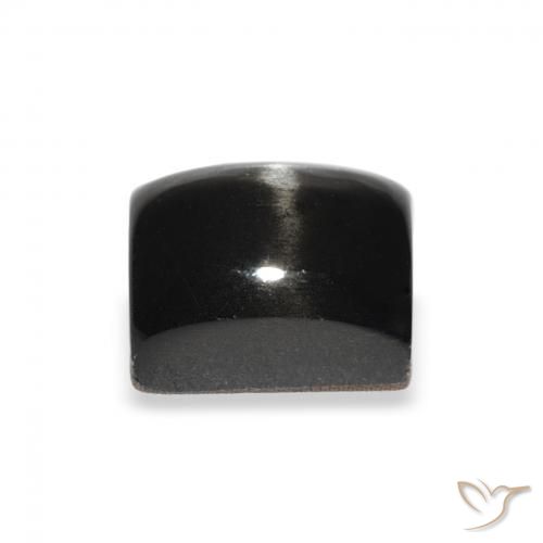Stella Diopside Nero naturale da 3.12 ct, Taglio a baguette, Opaco