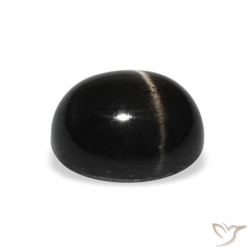 Stella Diopside Nero naturale da 5.56 ct, Ovale, Opaco
