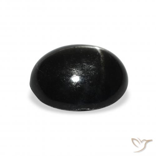 Stella Diopside Nero naturale da 4.43 ct, Ovale, Opaco