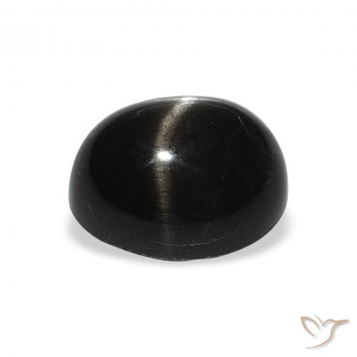 Stella Diopside Nero naturale da 5.71 ct, Ovale, Opaco