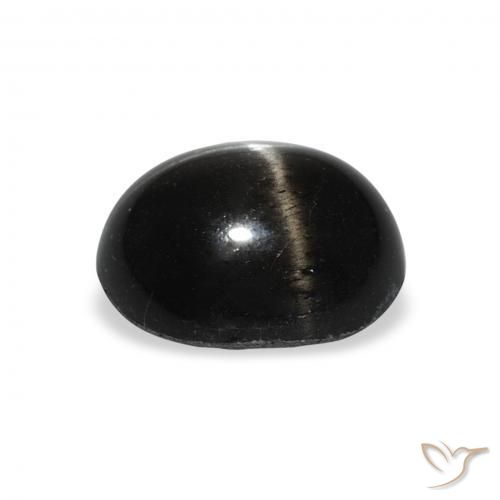 Stella Diopside Nero naturale da 4.60 ct, Ovale, Opaco
