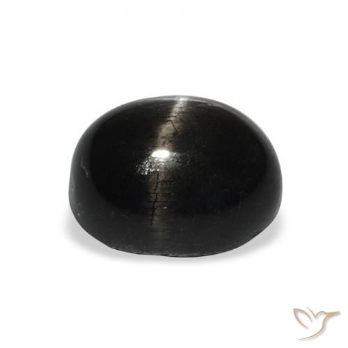 Stella Diopside Nero naturale da 5.88 ct, Ovale, Opaco