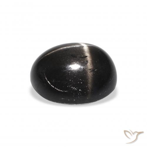 Stella Diopside Nero naturale da 4.81 ct, Ovale, Opaco