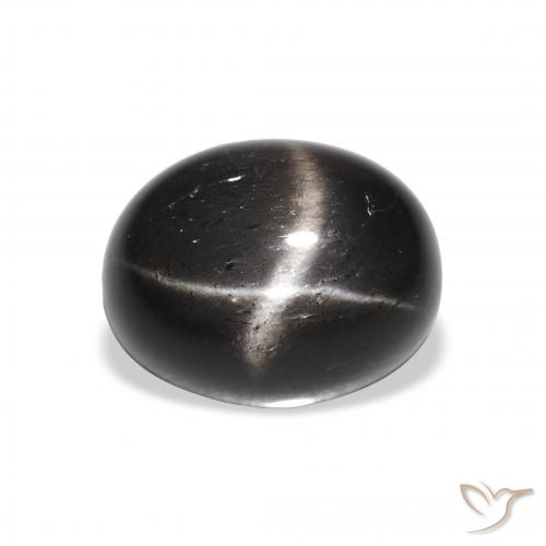 4.64ct Naturale Nero Stella Diopside, Ovale, Opaco, Photo A