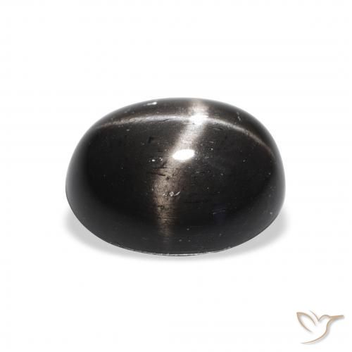 Stella Diopside Nero naturale da 4.64 ct, Ovale, Opaco