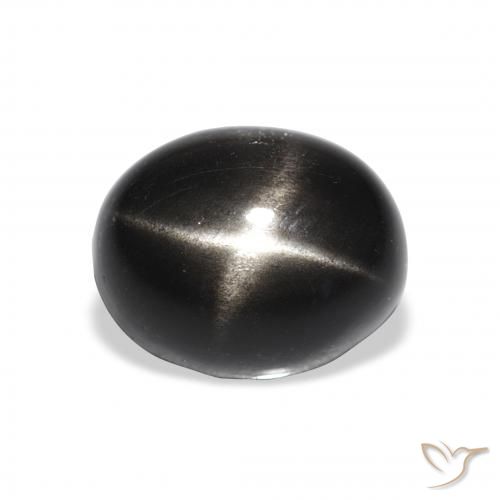 4.94ct Naturale Nero Stella Diopside, Ovale, Opaco
