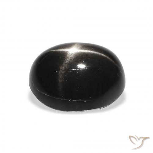 Stella Diopside Nero naturale da 4.94 ct, Ovale, Opaco