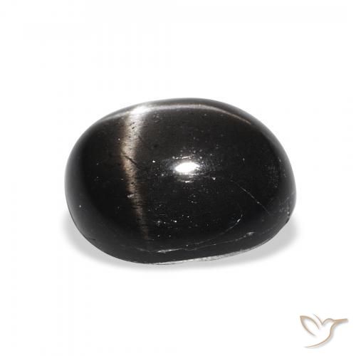 Stella Diopside Nero naturale da 5.05 ct, Ovale, Opaco
