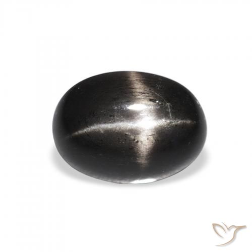 1.82ct Naturale Nero Stella Diopside, Ovale, Opaco