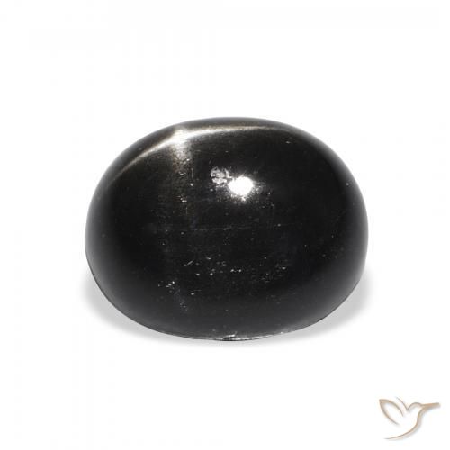 Stella Diopside Nero naturale da 5.95 ct, Ovale, Opaco