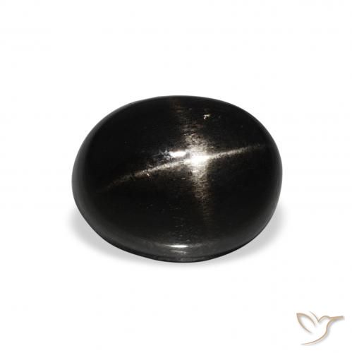 2.82ct Naturale Nero Stella Diopside, Ovale, Opaco