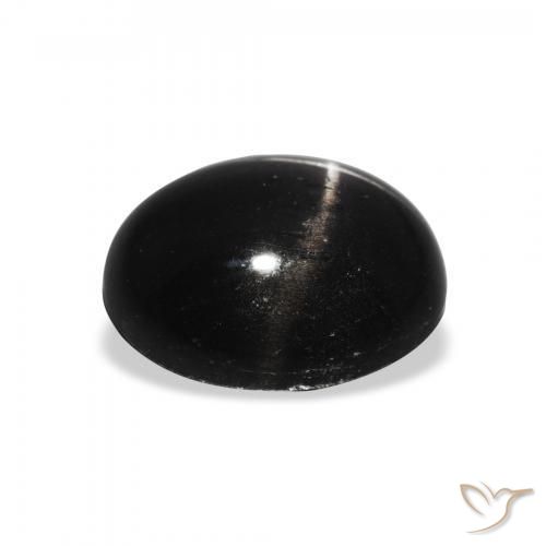 Stella Diopside Nero naturale da 4.05 ct, Ovale, Opaco
