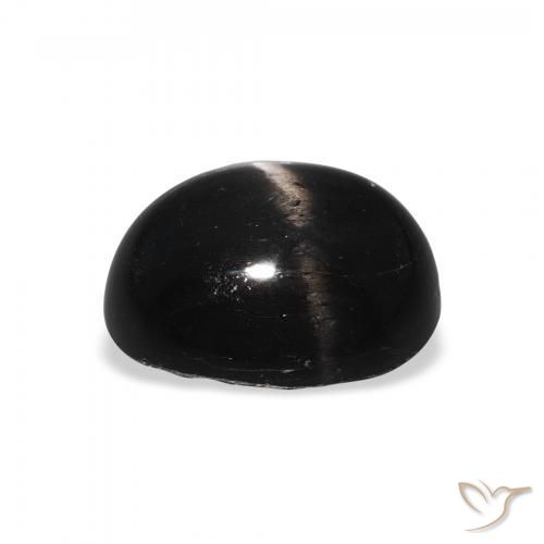 Stella Diopside Nero naturale da 4.61 ct, Ovale, Opaco
