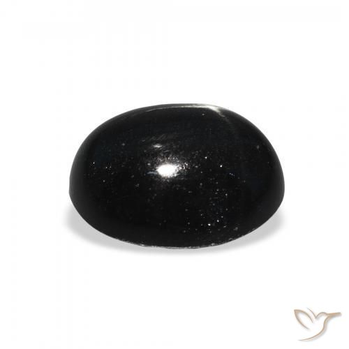 Stella Diopside Nero naturale da 4.36 ct, Ovale, Opaco