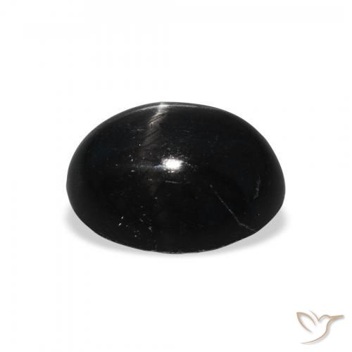 Stella Diopside Nero naturale da 4.42 ct, Ovale, Opaco