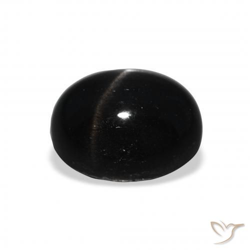 Stella Diopside Nero naturale da 5.32 ct, Ovale, Opaco