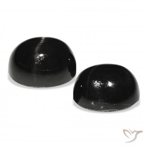 Gemme di Stella Diopside Nero naturale da 12.09 ct, Ovale, Opaco