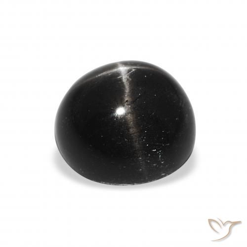 Stella Diopside Nero naturale da 2.89 ct, Rotondo, Opaco