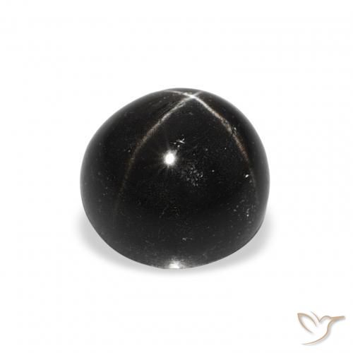 Stella Diopside Nero naturale da 2.44 ct, Rotondo, Opaco