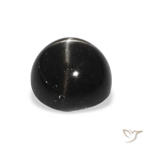 Stella Diopside Nero naturale da 2.70 ct, Rotondo, Opaco