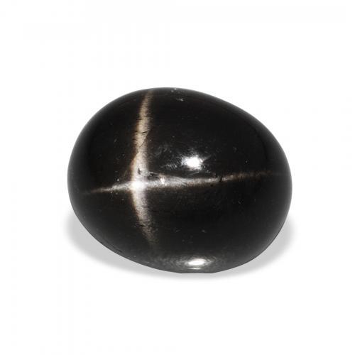 Stella Diopside Nero naturale da 5.95 ct, Ovale, Opaco