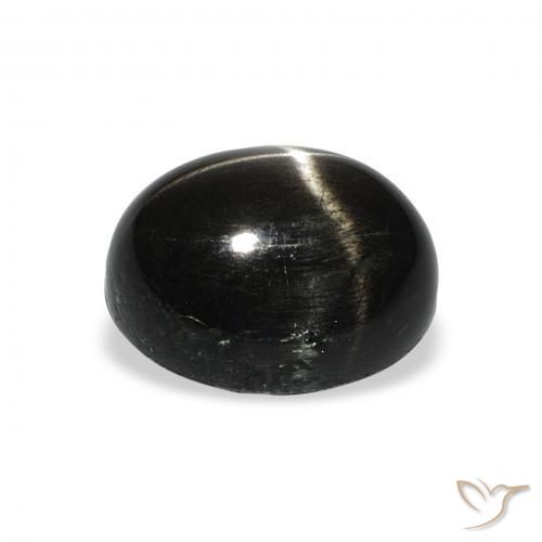 Stella Diopside Nero naturale da 5.32 ct, Ovale, Opaco