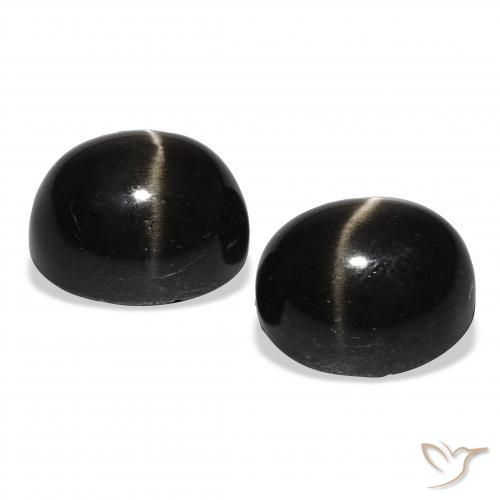 Gemme di Stella Diopside Nero naturale da 13.46 ct, Ovale, Opaco
