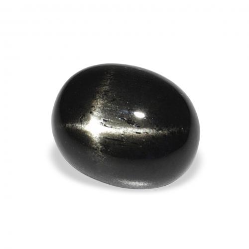 Stella Diopside Nero naturale da 4.42 ct, Ovale, Opaco