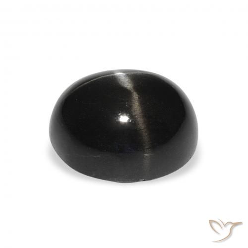 Stella Diopside Nero naturale da 5.51 ct, Ovale, Opaco