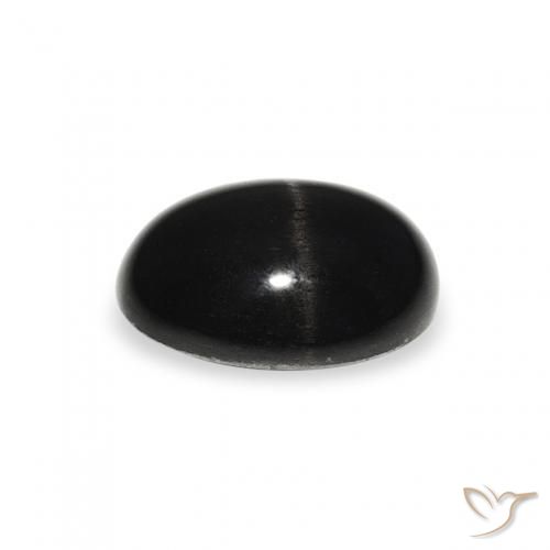Stella Diopside Nero naturale da 1.44 ct, Ovale, Opaco