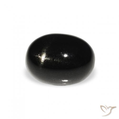 Stella Diopside Nero naturale da 1.47 ct, Ovale, Opaco