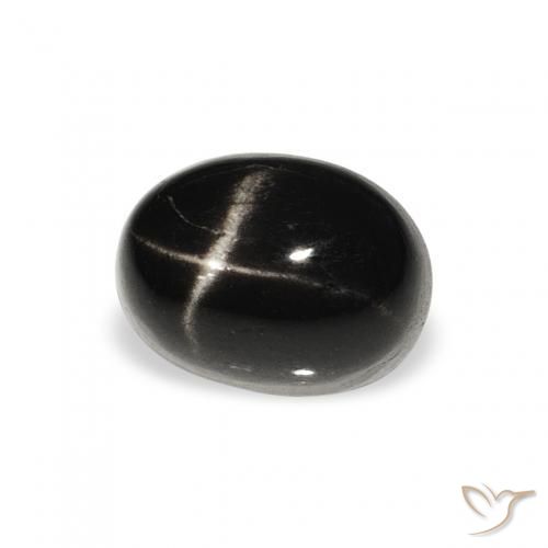 Stella Diopside Nero naturale da 1.77 ct, Ovale, Opaco